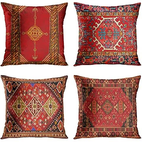 Awowee Colourful Tribal Cushion Covers Set Cover