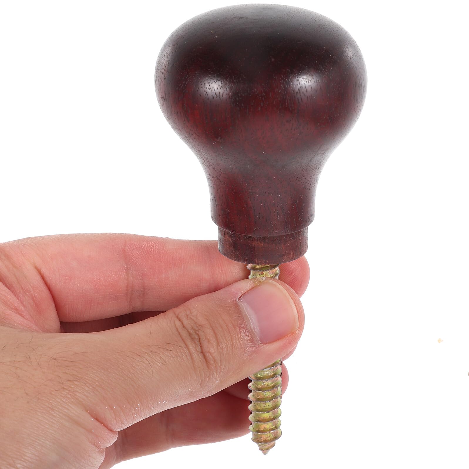 UPKOCH Mango de Repuesto para Bastón de Madera Africana Pulida 2 Piezas Agarre Antideslizante Ergonómico para Personas Mayores y Actividades al Aire Libre
