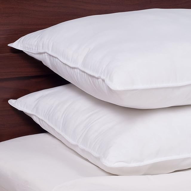 Hollowfibre Pillow 2 Pack Super Soft Hotel Quality Pillow Pack Of 2 BounceBack Pillows Bed Pillows Comfortable For Side & Back Sleepers Pillows Hollowfibre Hypoallergenic (Pack of 1)