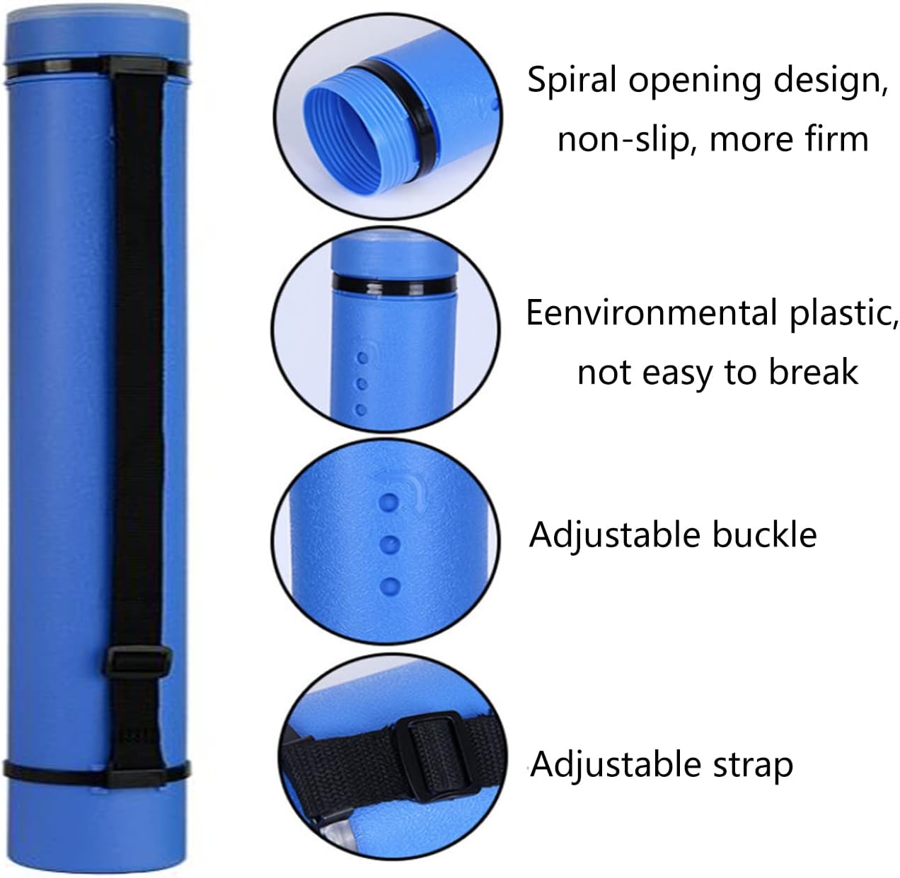 Ecjiuyi Poster Tube with Strap,2Pack Expandable Poster Tubes Expand from 24.5" to 40",Waterproof Telescoping Blueprint Art Document Storage Transport Carrying Tube : Arts, Crafts & Sewing