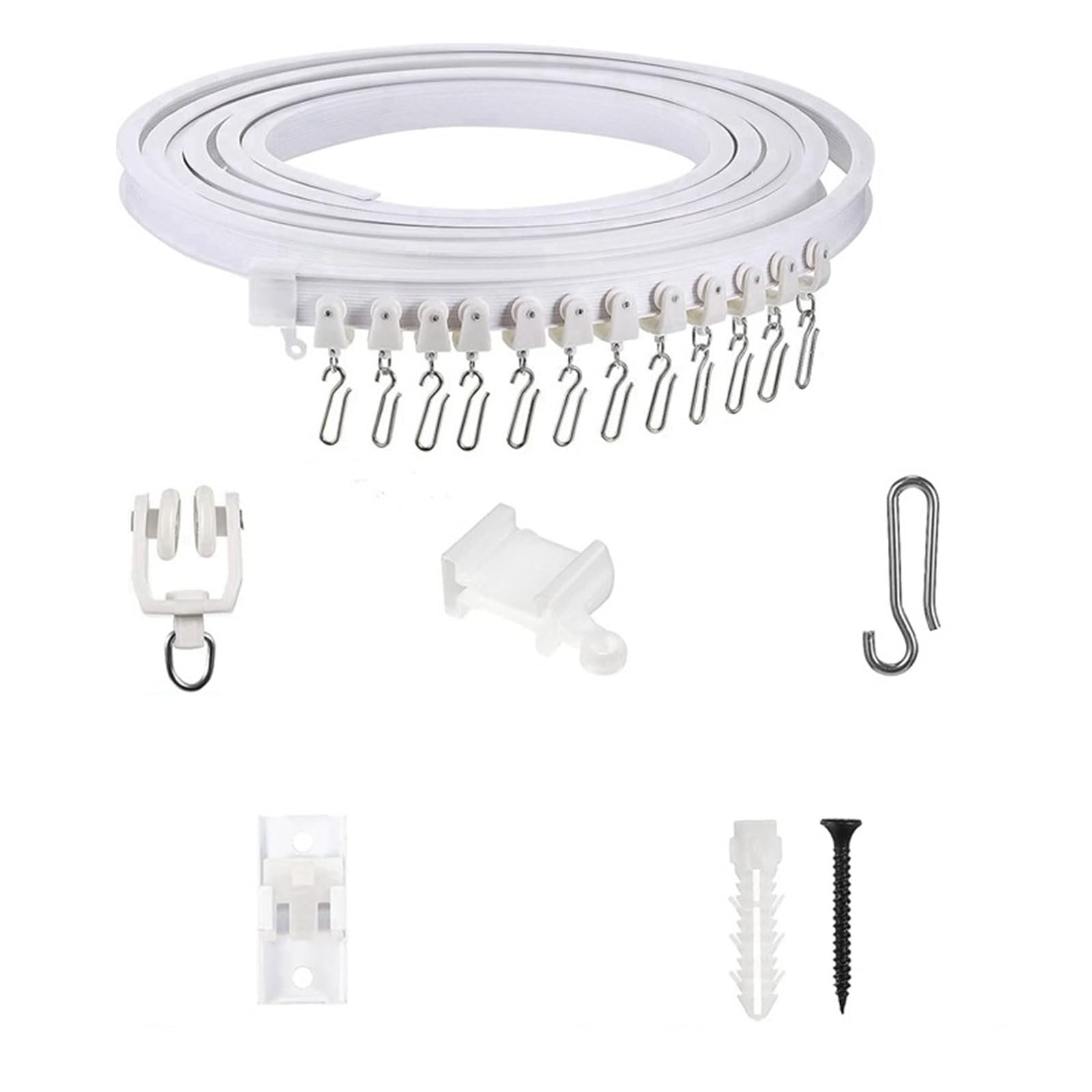 Solution de suspension de rideau sans couture pour chambre