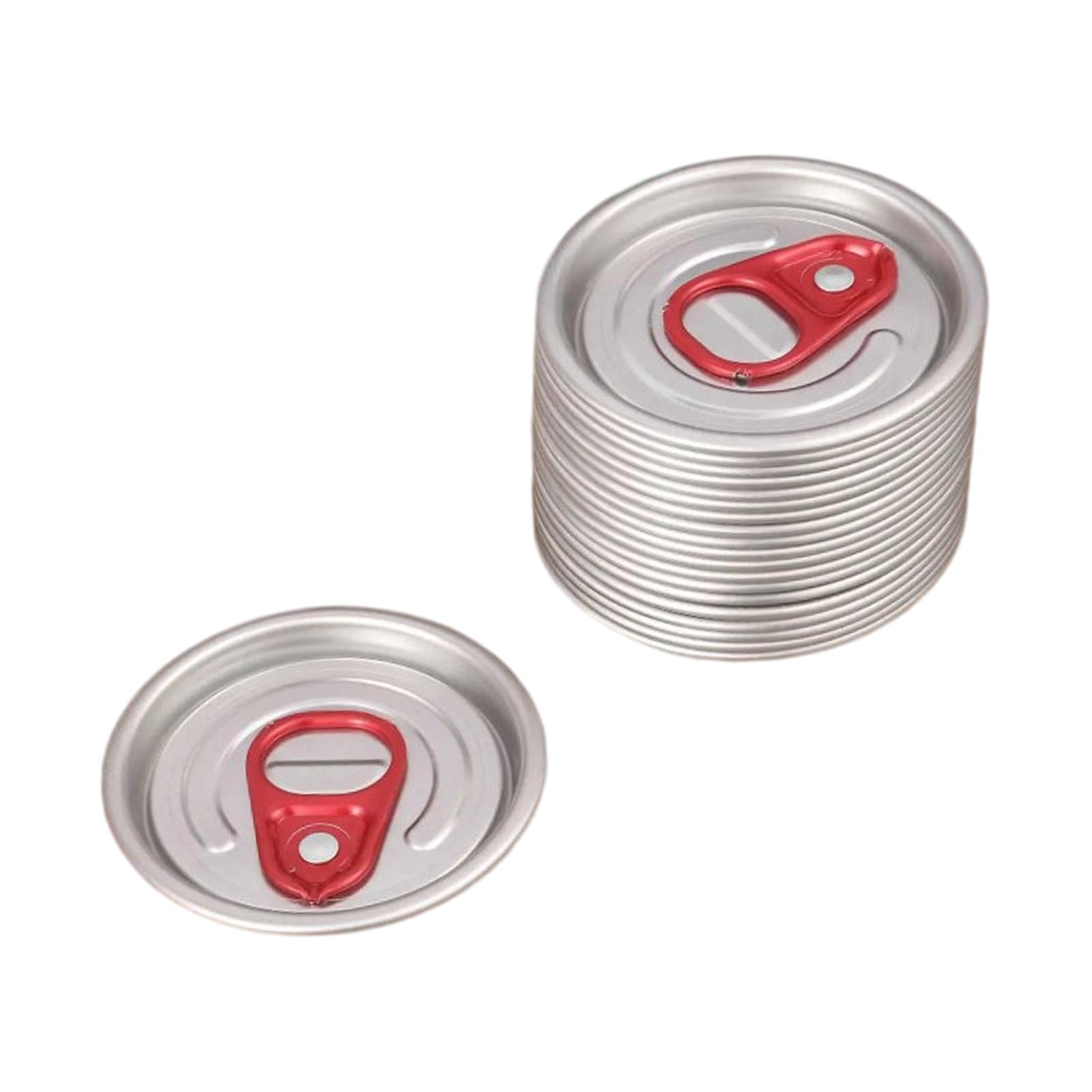 Sturdy Aluminum Can Lid Set of 20 with Smooth Brims Design Household Bottle Accessories for Safe Easy Handling Household Bottles Accessories