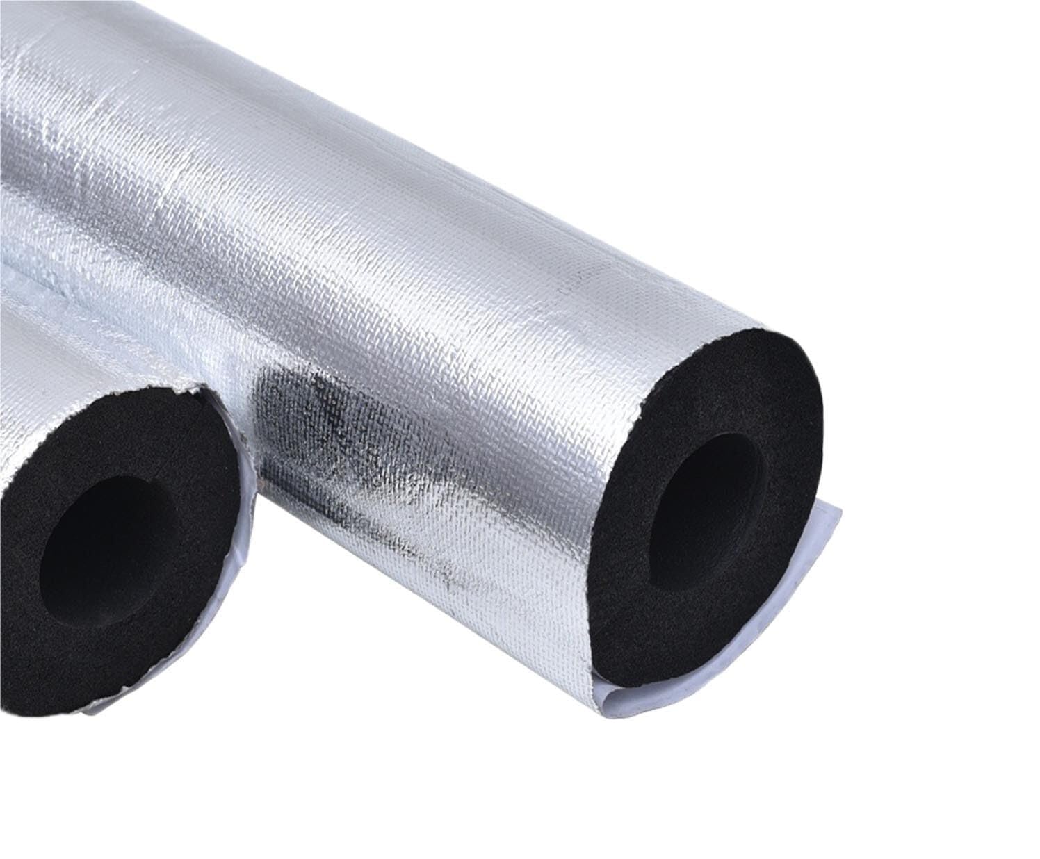 Selbstklebendes Rohrisolierungsschaumrohr, 6–60 mm Innendurchmesser, flexibler Schaumstoffschlauch, 1 m Länge (ID 22 mm x T 15 mm)