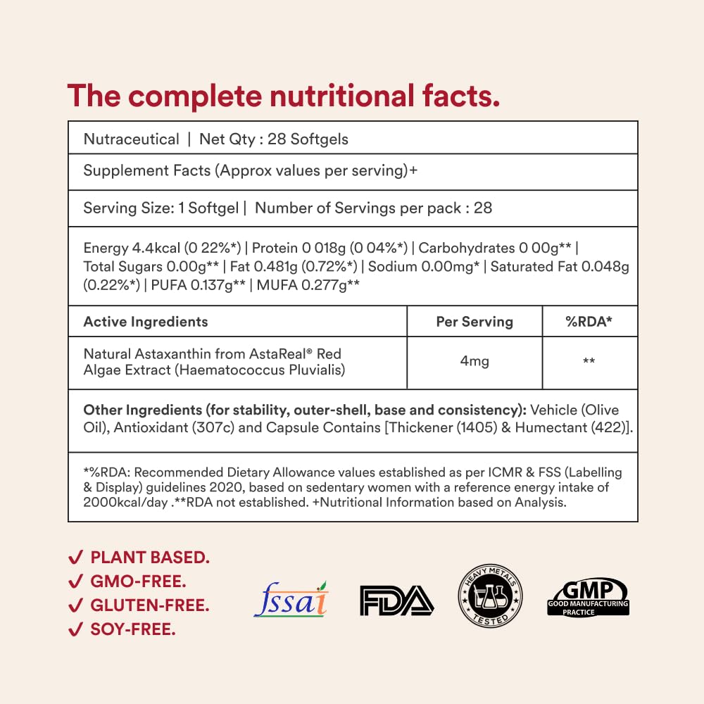 Origins Nutra AstaReal® Natural Astaxanthin 4 mg | Sourced from Japan 4