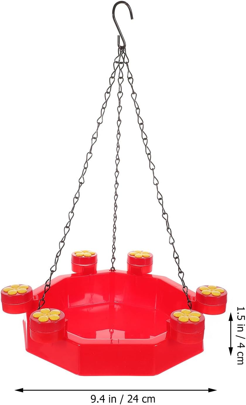 Garden Bird Feeder with Hook, Hangable Simple Refill Squirrel Prevention image 2