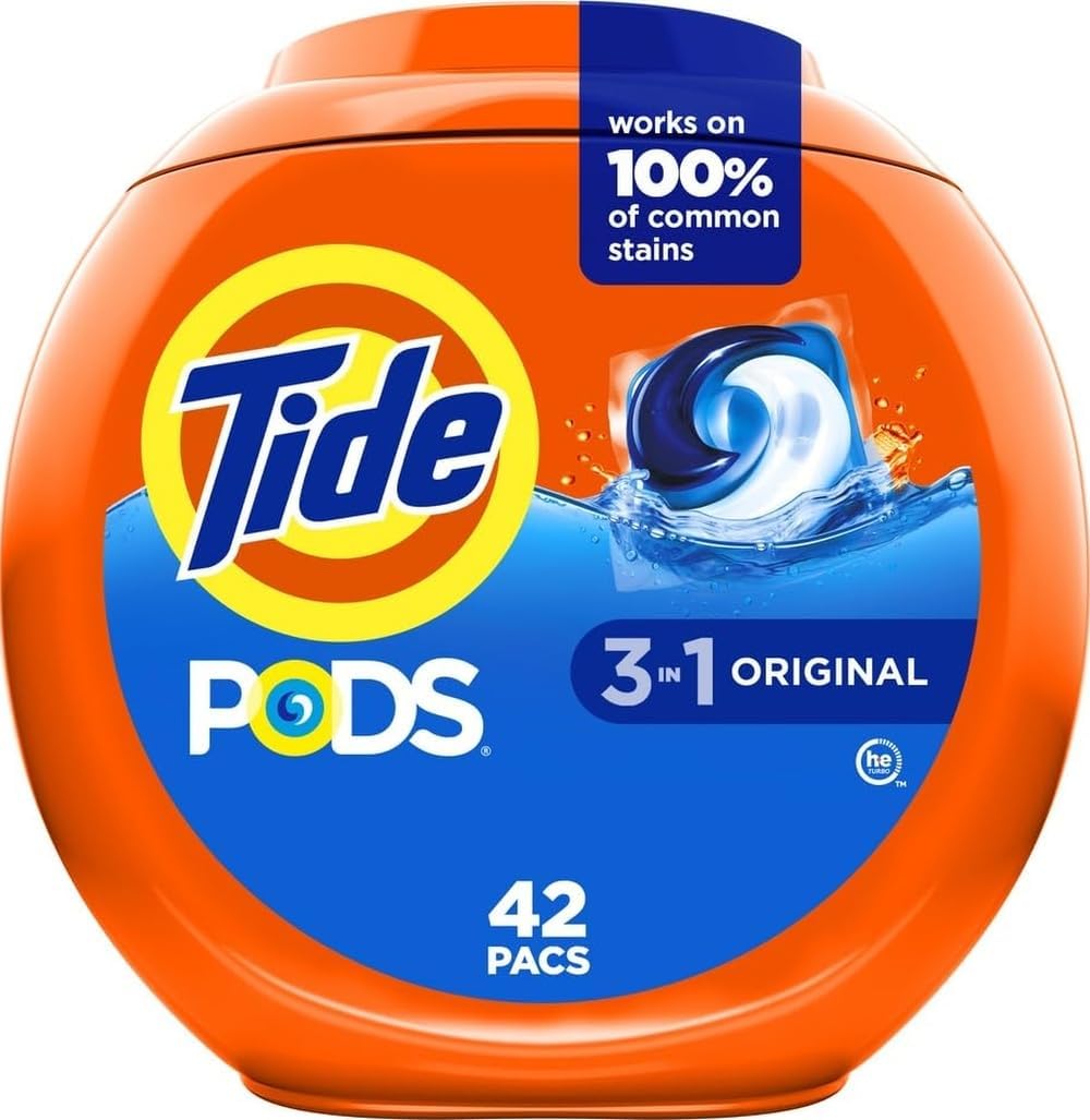 3-in-1 PODS Laundry Detergent, Original, 42 Count