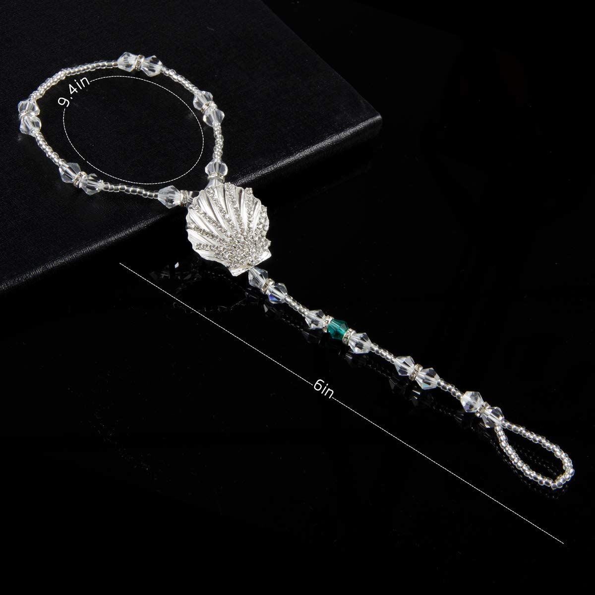 2 Pairs Barefoot Sandals- Beach Anklet Chain with Starfish for Women Lady's Beach Wedding Foot Jewelry Party Accessories: Seastar + Scallop