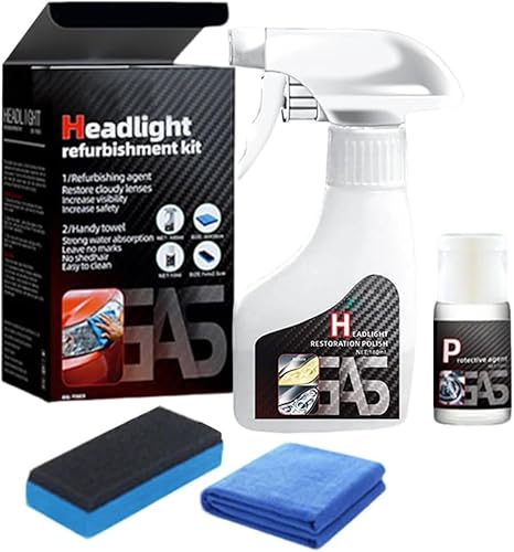 Fqwrus Automotive Headlamp Restoration Fluid Oxidized, 2025 Upgraded Headlight Restoration
