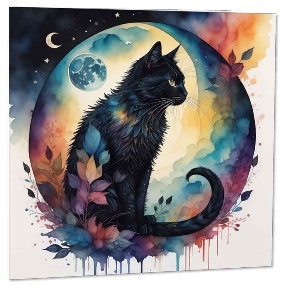 Watercolor Kittens Birthday Card - View #12