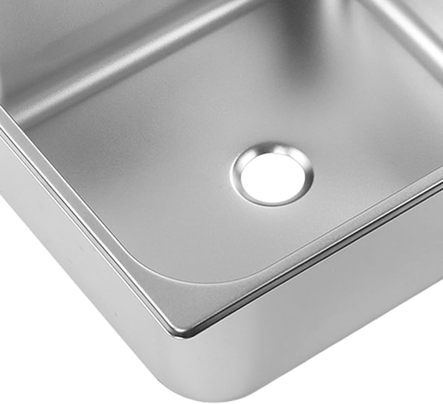 Undermount Sink, 304 Stainless Steel RV Sink 330x300x150mm with 40mm Drain Port, for RV Boat Kitchen Bathroom