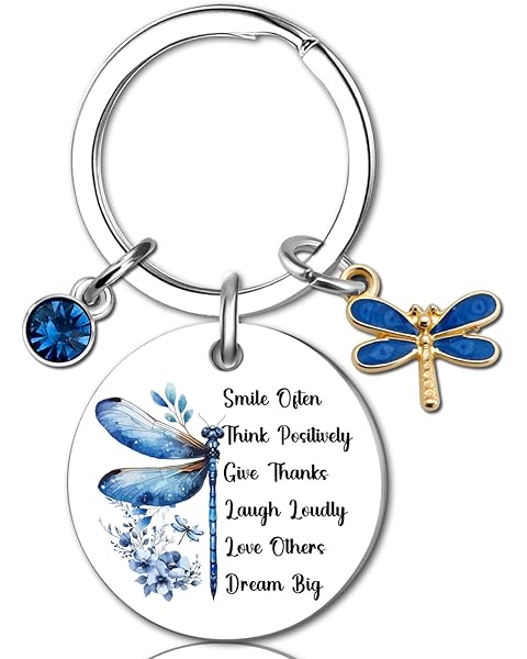Dragonfly Gifts for Women Dragonfly Keychain Decor Christmas Stocking Stuffers for ...