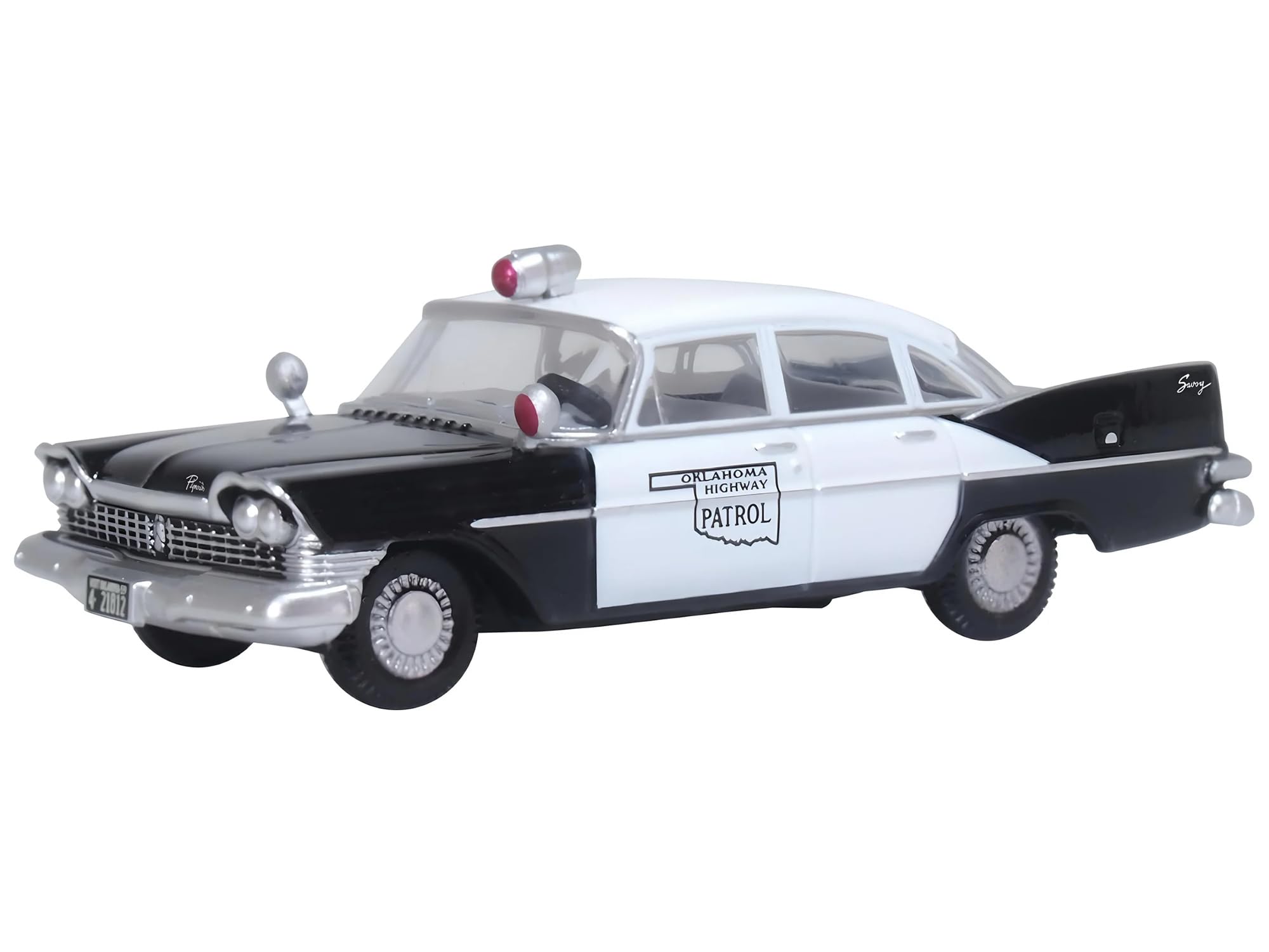 Amazon.com: Oxford Diecast 1959 Plymouth Savoy Black and White