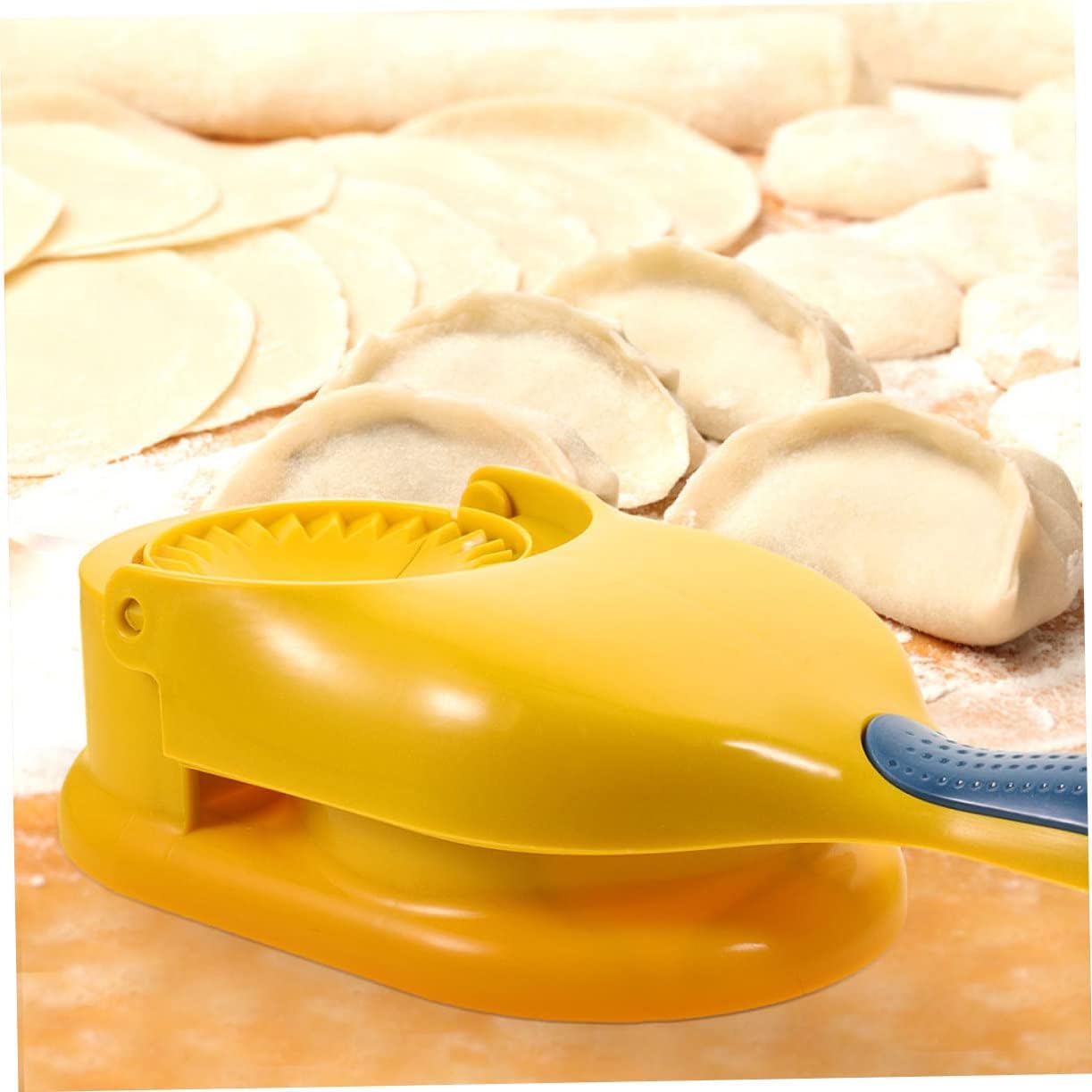 2Pcs Household Double Head Dumpling Maker Mould Manual Pressing Tool for Easy Dumpling Skin Ergonomic Kitchen Gadget for DIY Dumplings and Pies