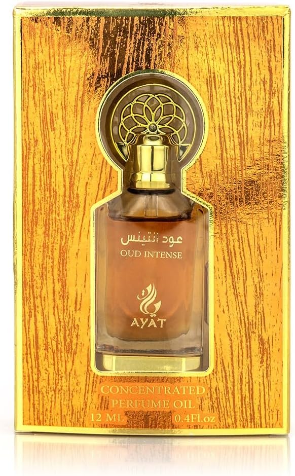 Ayat Perfumes Парфюмерное масло 12 мл Безалкогольный парфюмерный экстракт высококачественный мускус унисекс восточный арабский уд натуральный амбра дубайский аромат Oud Intense 12 мл