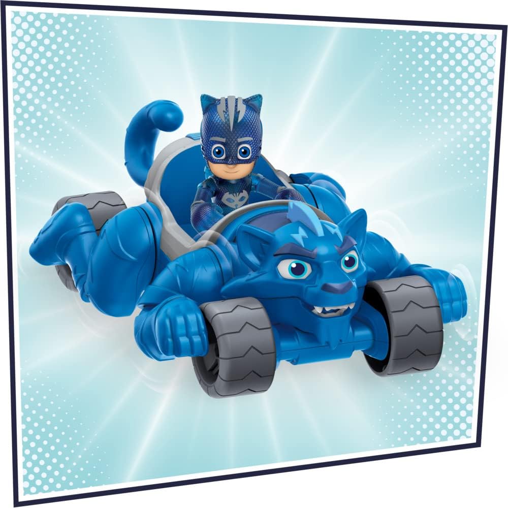 PJ Masks Animal Power Yoyo Deluxe Pyja-Steed Vehicle Pre-School Toy with Yoyo Figure from 3 Years Old F5341 Multi-Coloured