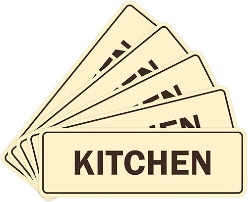Miniatura 49 de Signs ByLITA Letrero de cocina estándar (plata cepillada) - Grande Brushed Silver,Negro y dorado,Azul / Patchwork,Oro cepillado,Marrón