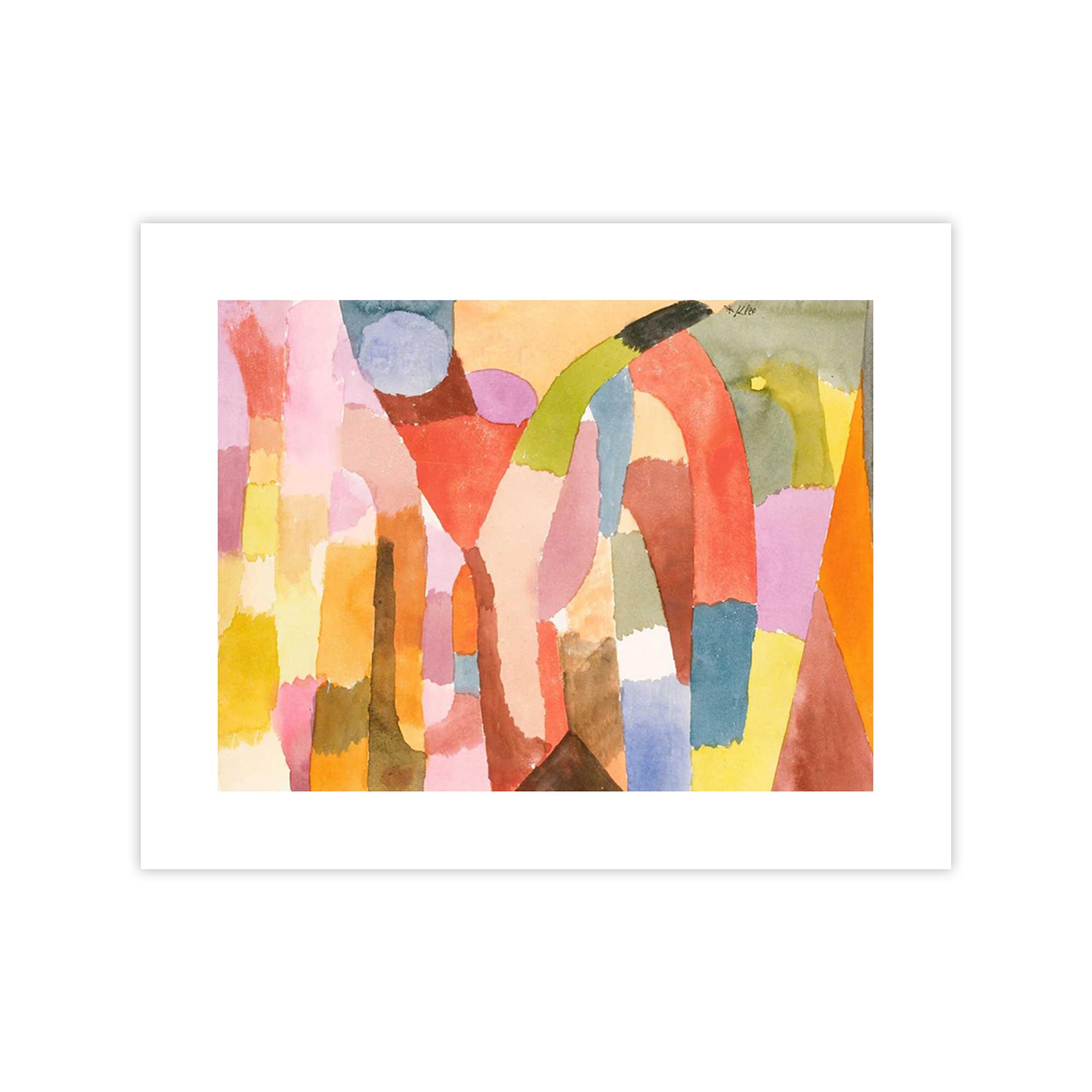 Poster Paul Klee Movement of Vaulted Chambers - Grand format de 100x75 cm