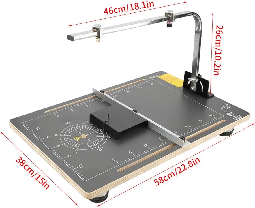 Foam Cutting Machine Crafters Wire Foam Cutter Board Wax Wire Foam Styrofoam Cutter Working Stand Table Tool Styrofoam Cutter(110V)