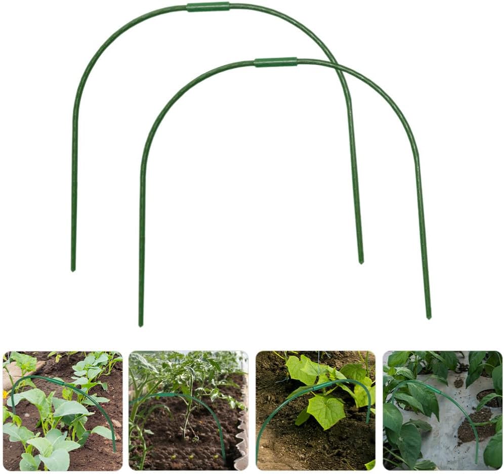 Yardwe 2pcs Greenhouse Hoops for Plant Support Lightweight Tunnel Frame Garden Holder Easy to Install Plant Protector for Outdoor Gardening and Sturdy Design