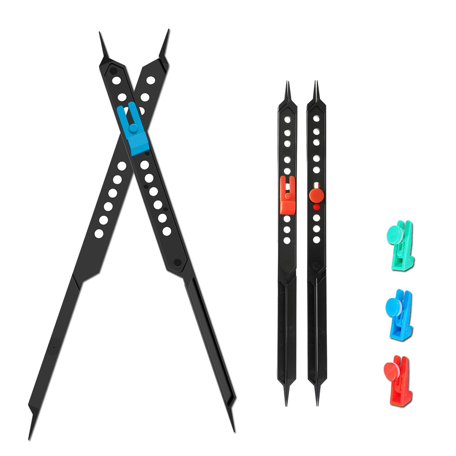 Broeampe Proportional Divider Artist Drawing Scale Tool 10 Inches, Pantograph Drafting Supplies Adjustable Caliper and Subject Dividers for Art Tools, Black
