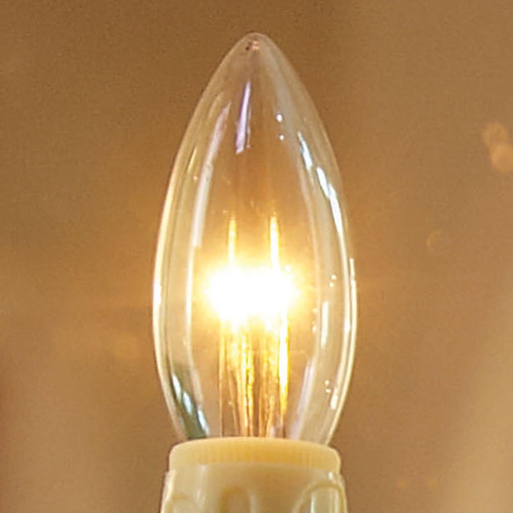 Brookstone 4-Pack LED Candle Bulbs with Streetside Brightness