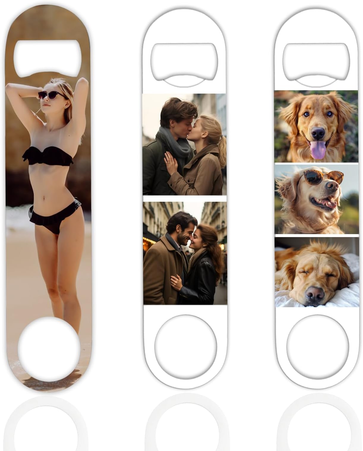 Custom Bottle Opener, Customized Beer Bottle Openers from Photo, Personalized Bar Bartender Bottle Opener for adults, for Kitchen, Restaurant, Bar Decorate - Single-Sided Printing