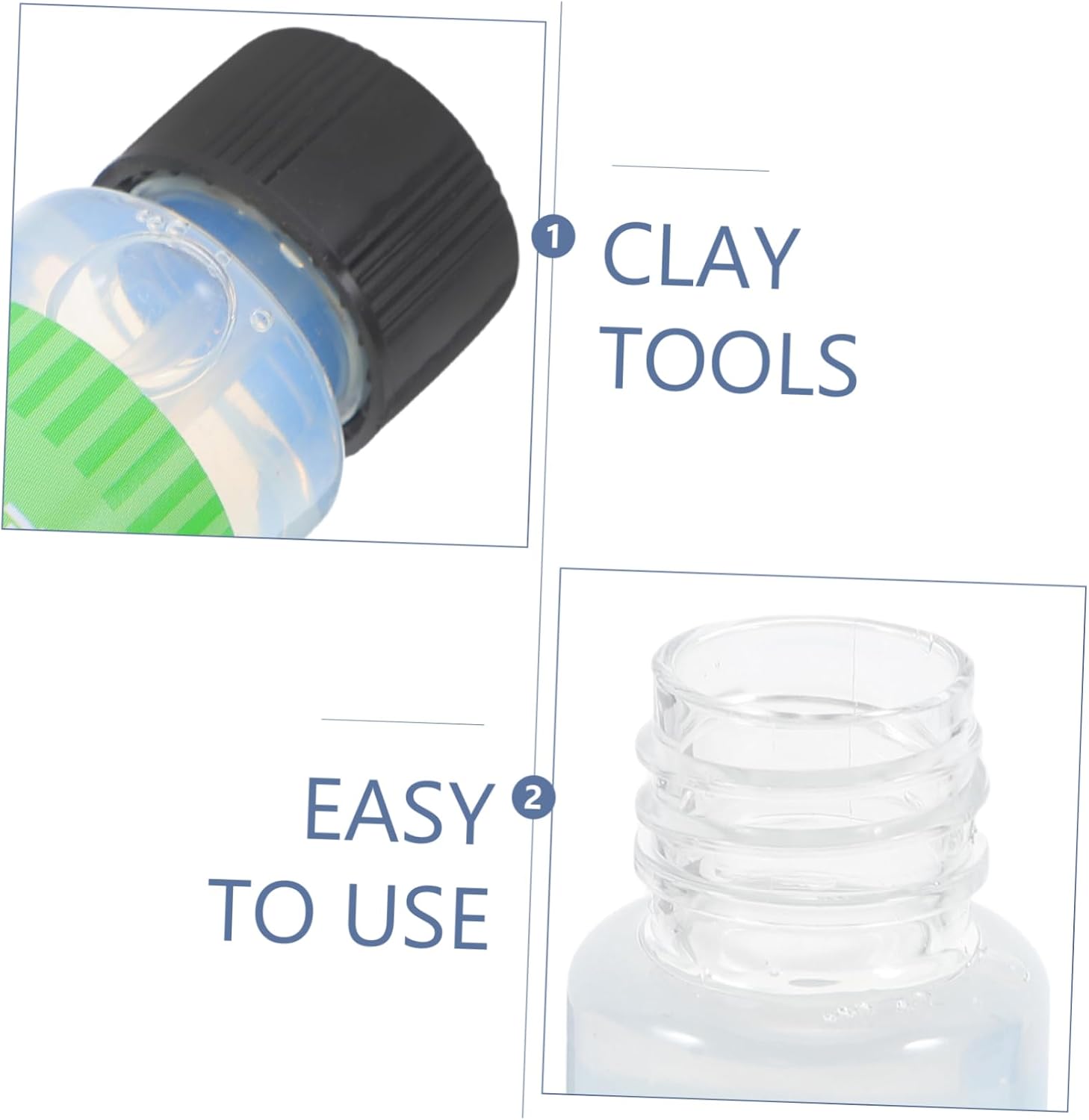 Beatifufu 25ml Air Dry Clay Varnish Model Figure Shiny Oil Clay Craft Kit Sealer Anti-Cracking Waterproof for DIY