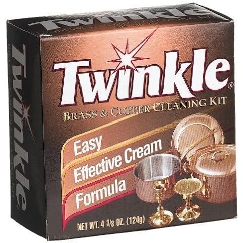 Twinkle Brass & Copper Cleaning Kit, Easy Effective Cream Formula, 4.38-Ounce (Pack of 2) Cover