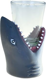 Puzzle Cool Shark Head Shot Glass - Cool Liquor or Espresso Shot Glass with Fun Shark Mouth Design, Novelty for Alcohol Drinks, Stylish Ocean Life Shooter - 4 Inches