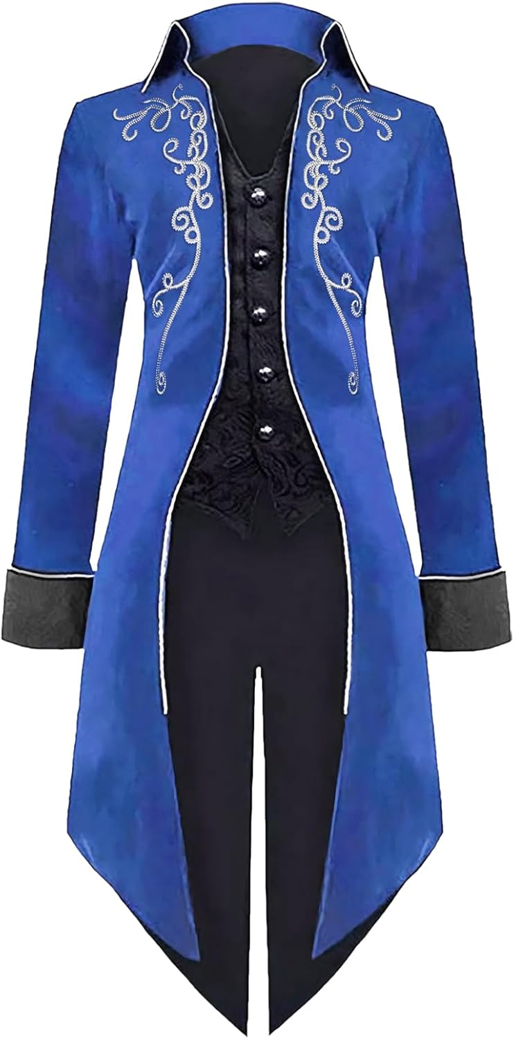 LLTTEER Middeleeuwse steampunk jas met capuchon, gothic rok