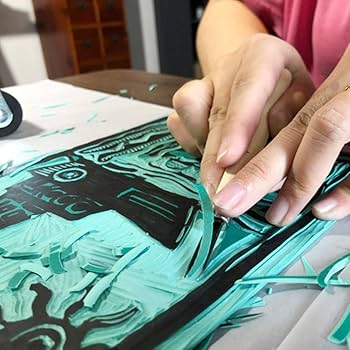 Amazon | YTOPRO 版画彫刻セット 木版画 彫刻刀12本入り ゴム