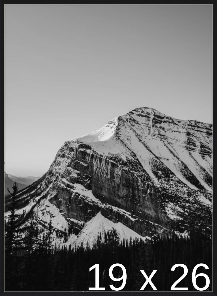 Frame It Easy 19 1/4 x 26 5/8 Satin Black Metal Frame (Ashford) 19.25x26.6 inches