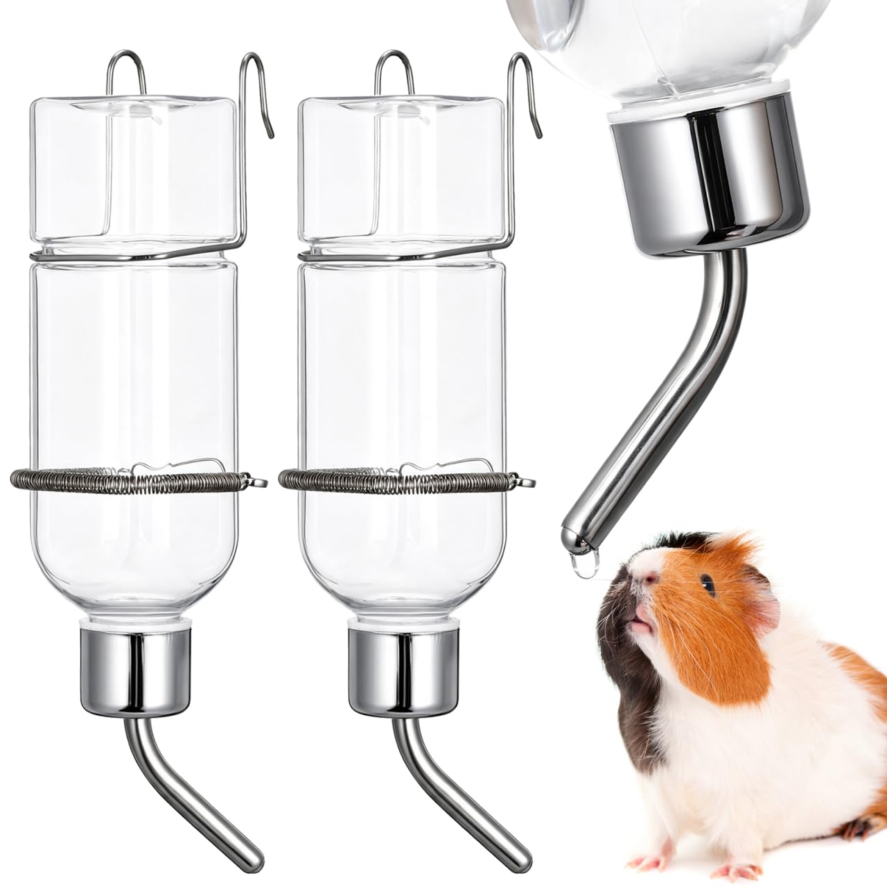 Photo 1 of Yardwe Guinea Pig Water Bottle Dispenser with Stainless Steel Drinking Tube