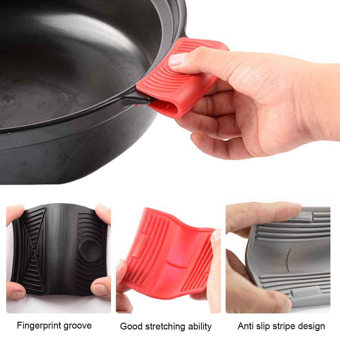 Sourcing Map Sottopentola In Silicone - 2 Pezzi Motivo Floreale Anti-calore