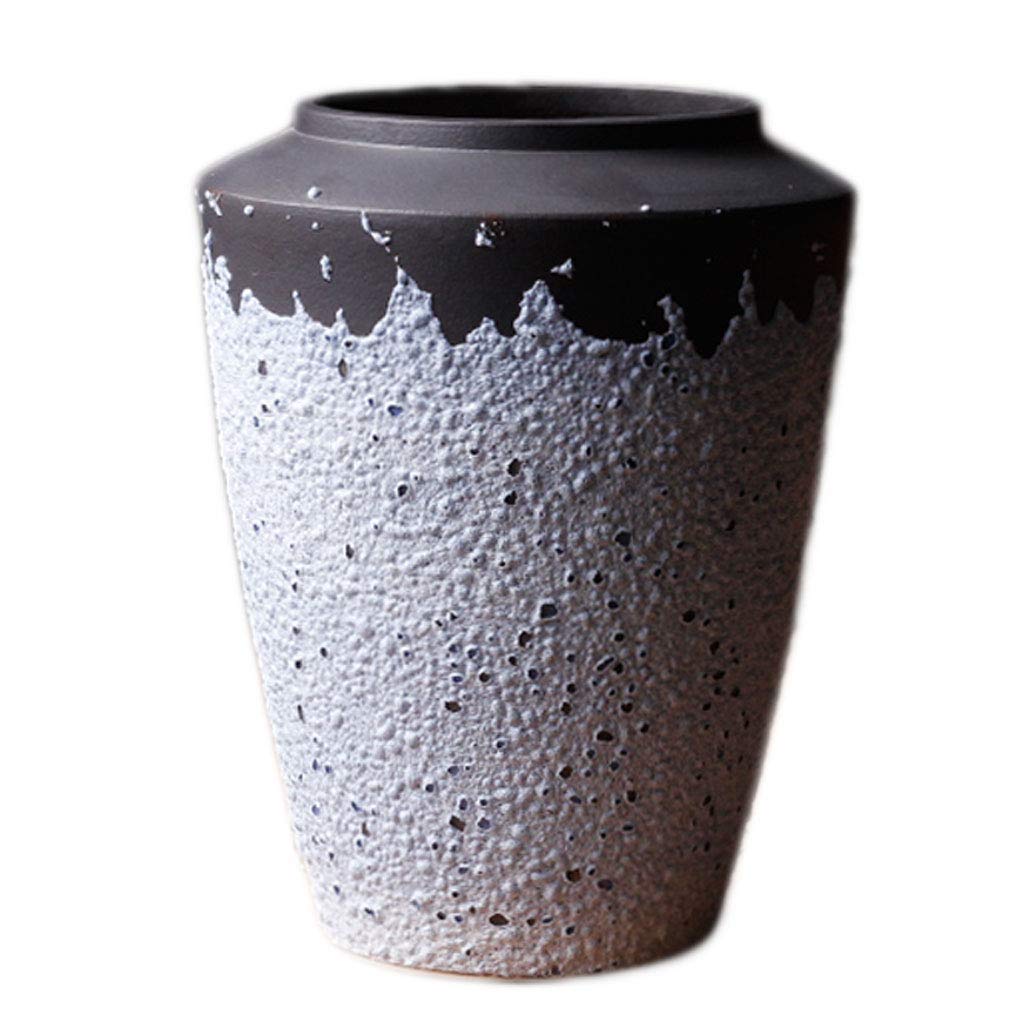 Poterie florale rétro avec vase en céramique main pour décoration de table intérieure