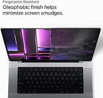 Spigen Tempered Glass Screen Protector [GlasTR Slim] Designed for MacBook Pro 16 inch (M5 Pro / M5 Max / M4 series / M3 series / M2 series / M1 series)