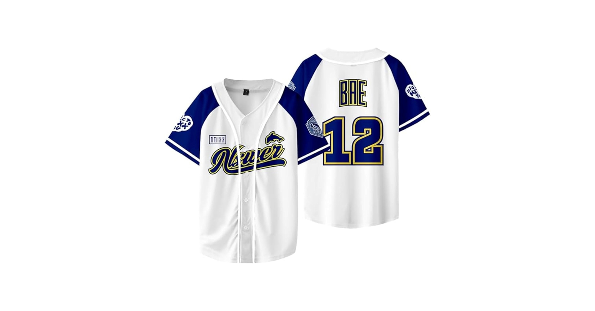 新品未開封 NMIXX ソリュン baseball ユニフォーム グッズ MD NMIXX University Baseball Jersey Nswer Merch Shirt Kpop Concert