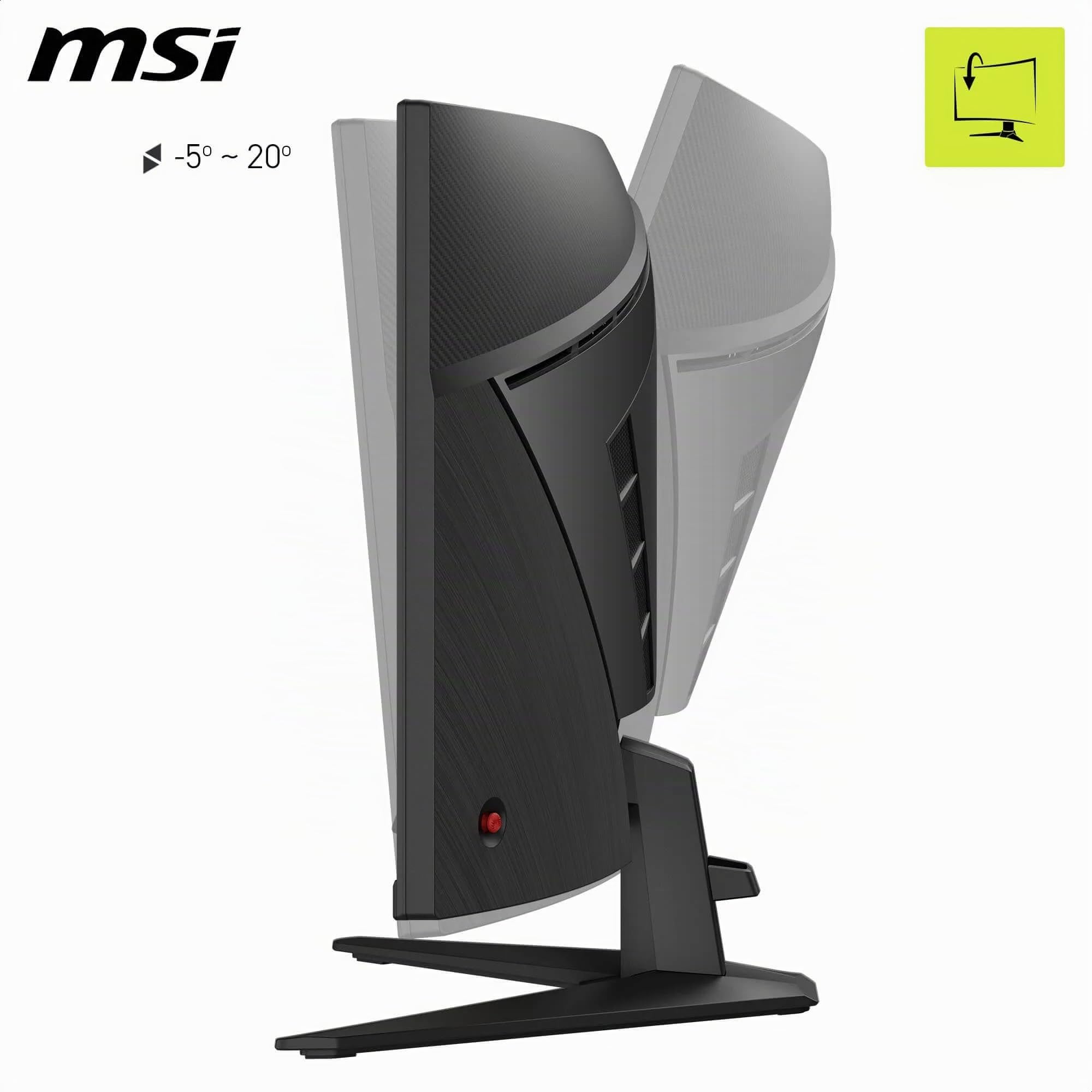 MSI mag 346CQ - Monitor 34" UWQHD, 3440 x 1440, 1500R, Gaming Monitor, VA, 180Hz,1ms, HDR Ready, Eye Care, HDMI 2.0b, DP 1.4a, Sin Marcos, Inclinación Ajustable, Soporte Vesa, Negro