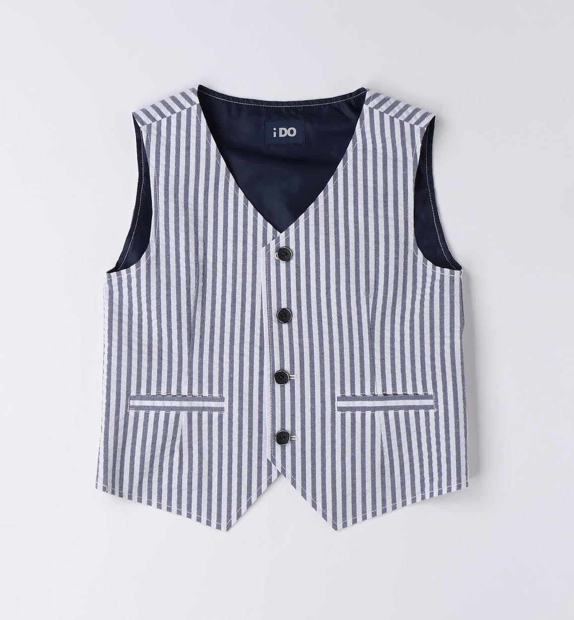 IDO Completo elegante cerimonia estivo ragazzo 14 anni - 164 cm con gilet e bermuda
