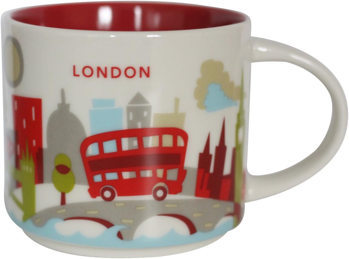 STARBUCKS You Are Here' Yah City mok - Disneyland Parijs - Eurodisney - Limited Edition. 14 oz wit