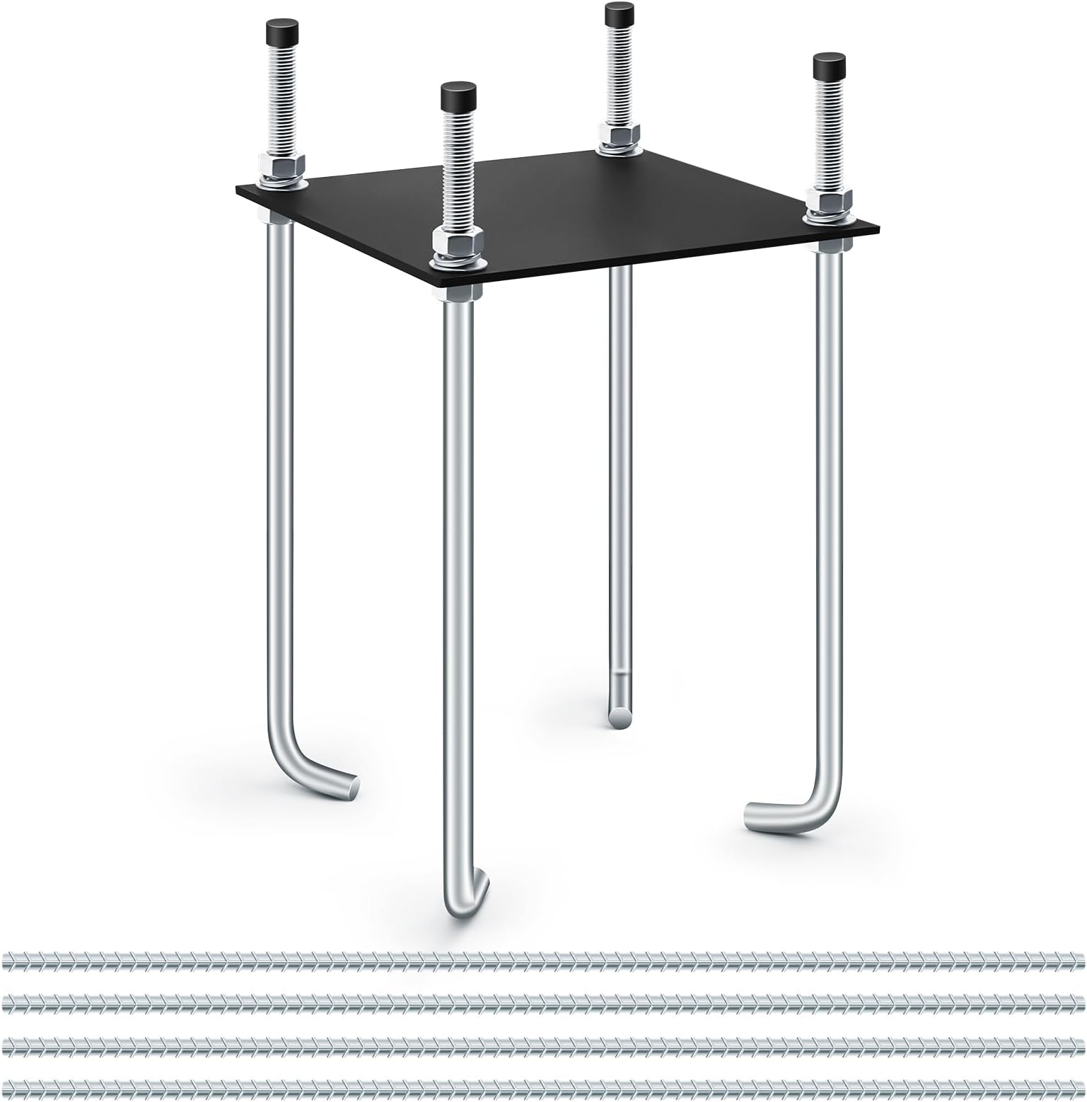 9 Inch Basketball Hoop Kit Basketball in Ground Anchor System Universal Basketball Hoop Base Replacement Basketball Mounting Kit for Easy Relocation Outdoor Installs