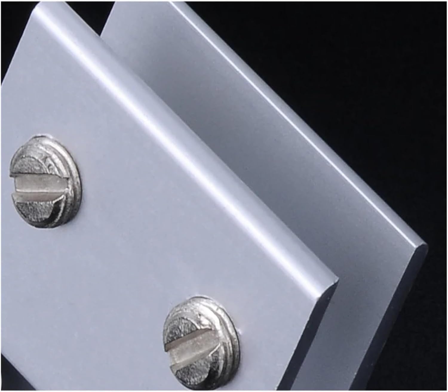 SBTRKT Glass Clamps for 10/12/18/20mm Glass Shelf Brackets Corner Bracket Clamps (Color : Silver, Size : 12x60mm)