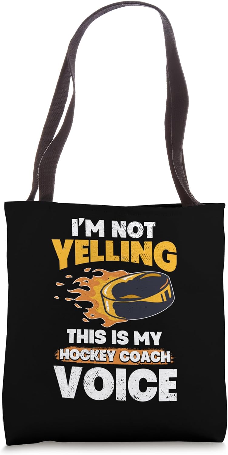 Ice Hockey Coach Dad Tote Bag