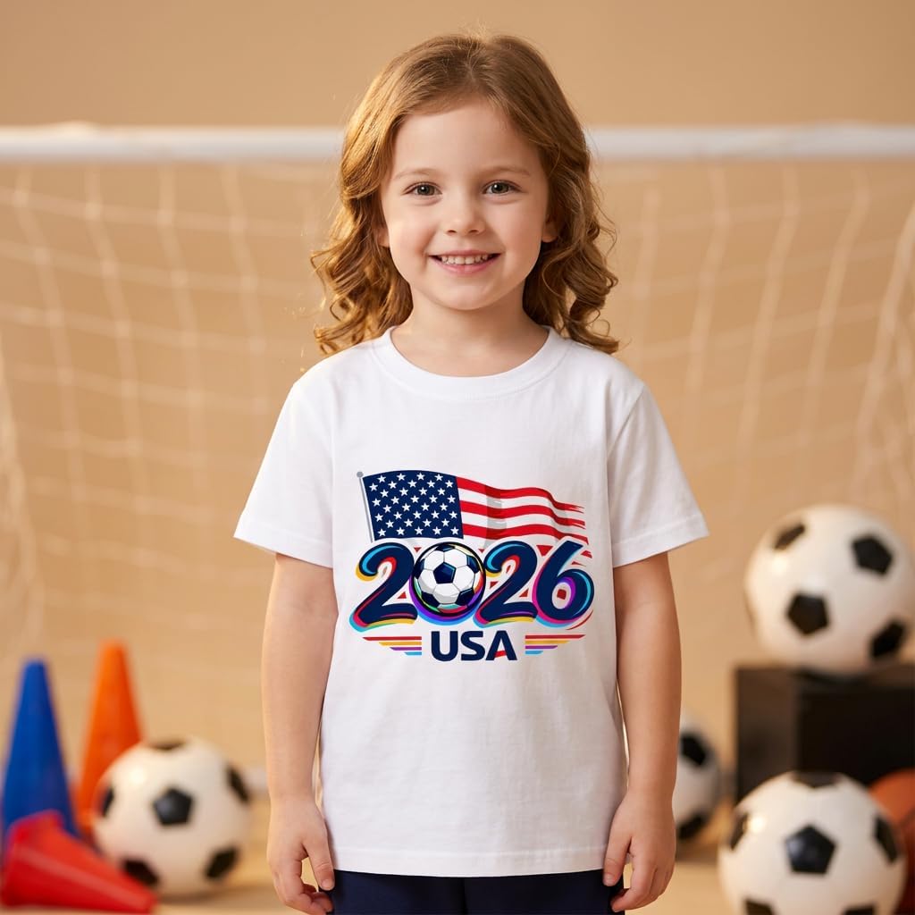 Soccer Shirt Kids Future Star T-Shirt Boys Girls USA Mexico Youth 5-9T image 2