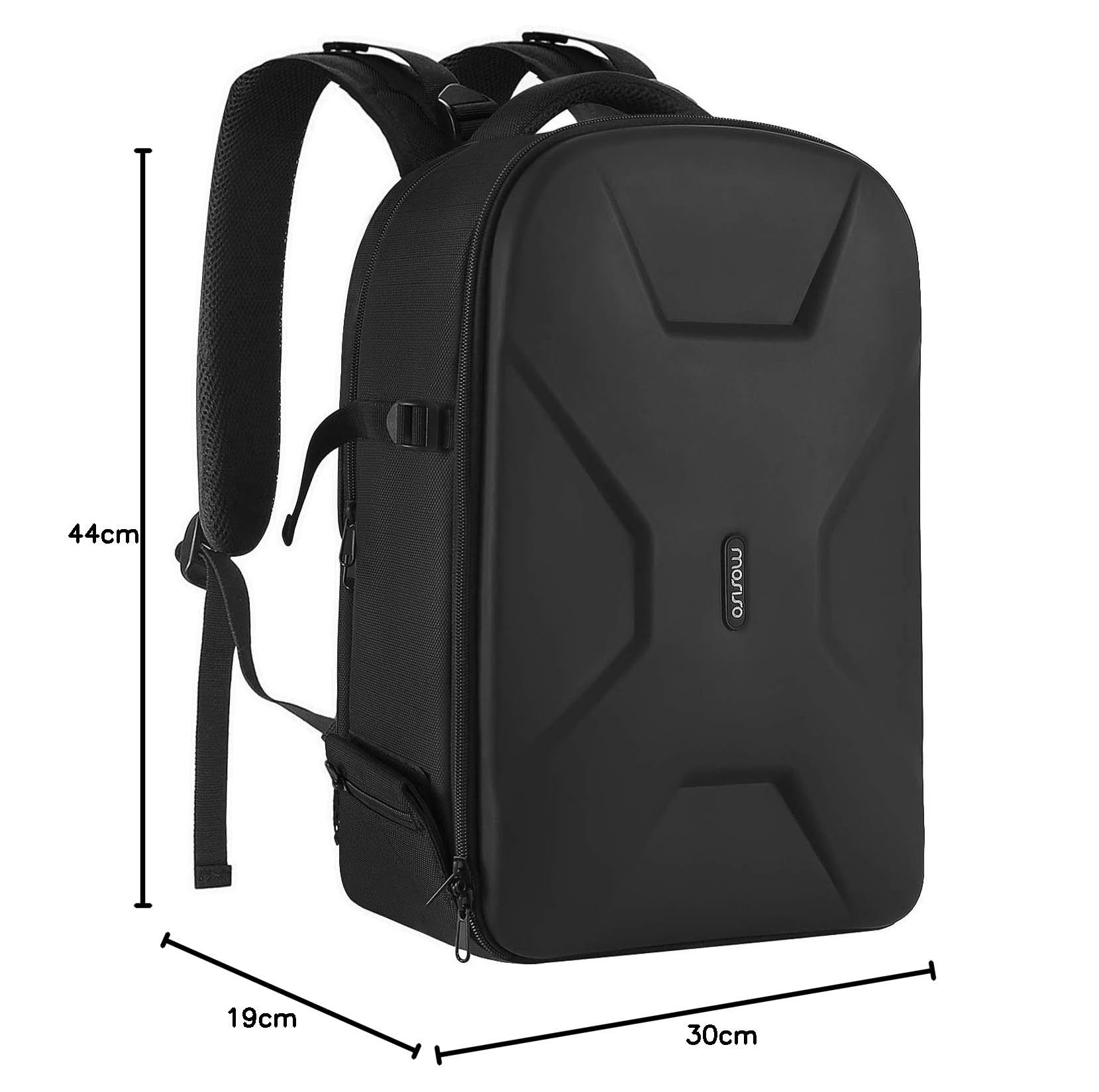 MOSISO Mochila para Cámara, DSLR/SLR/Mirrorless Fotografía Cámara Bolsa 15-16 Pulgadas Impermeable Funda con Soporte Trípode&Compartimento Portátil Compatible con Canon/Nikon/Sony,Negro