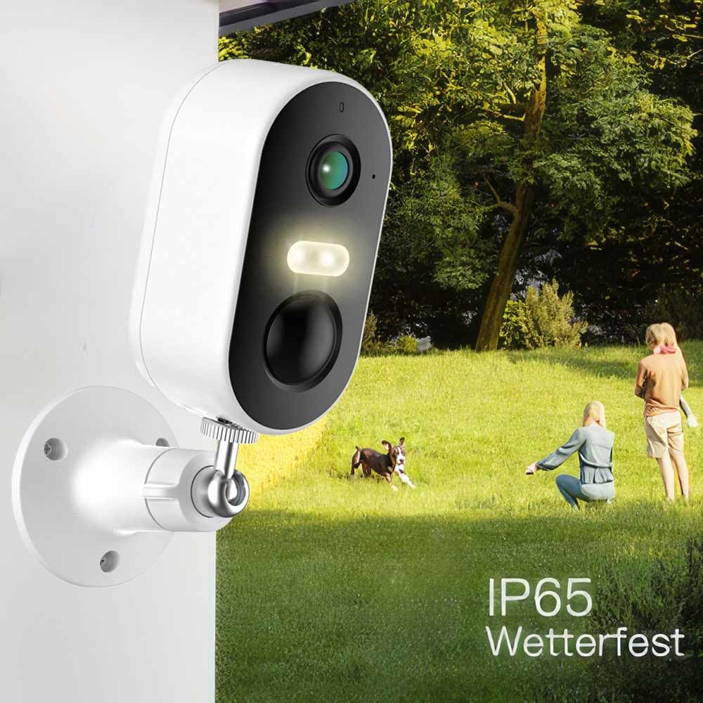 ARENTI GO1 - Telecamera di sorveglianza IP wireless 3 MP, funzionamento a batteria, 100% senza fili, con riconoscimento personale basato sull'intelligenza artificiale
