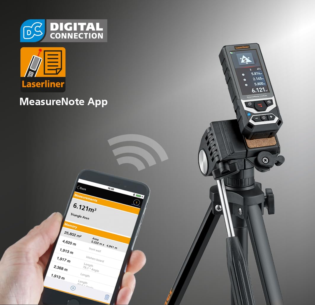 Télémètre Laser Laserliner DistanceMaster LiveCam Plage de Mesure (Max.) (détails) 150 m