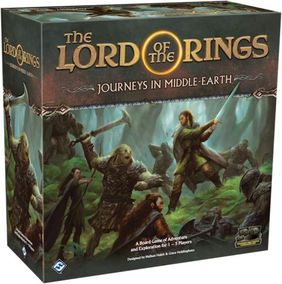 The Lord of the Rings Journeys in Middle-Earth Board Game - Epic Cooperative Adventure Game for Kids and Adults, Ages 14+, 1-5 Players, 60+ Minute Playtime