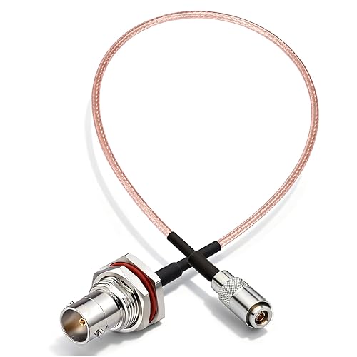 BINGFU DIN 1.0/2.3 macho a BNC hembra 75 ohmios video SDI Cable 11.8 in 12 pulgadas para 3G HD SDI grabadora de video asistencia de cámara Monitor