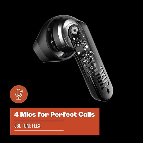 Miniatura 6 de JBL Tune Flex - Auriculares inalámbricos con cancelación de ruido (negro), pequeños (renovados)